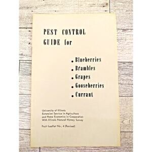 Pest Control Guide Fruit - University Illinois Ag Extension Leaflet 4 - Vtg 1965
